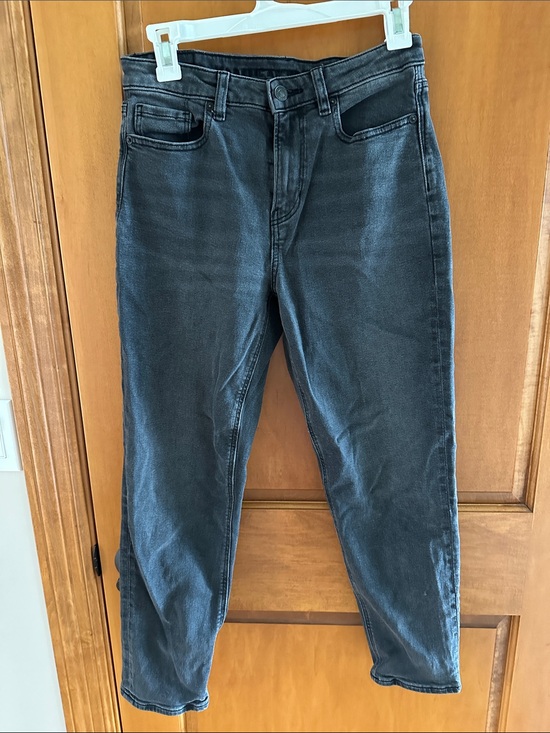 American Eagle Outfitters Denim - American Eagle Outfitters Black Stretch Wash Jeans Sze 4 Short High Rise Tapered
